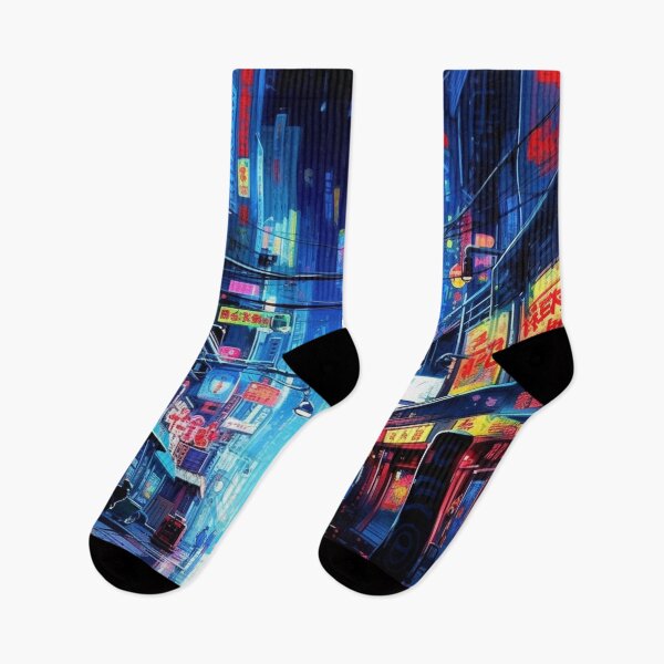 Item preview, Endless Neon - Cyberpunk Cityscape Skyline designed and sold by orlandoellio.