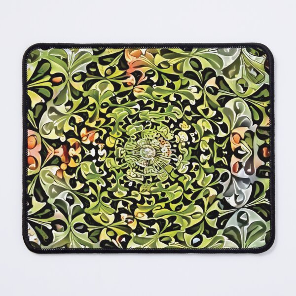 Item preview, Funky Green Grey and Pink Flower Petal Pattern designed and sold by ittybittyowl.