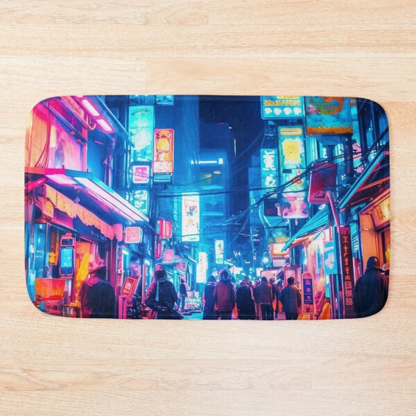 Item preview, Endless Neon - Cyberpunk Cityscape Skyline designed and sold by orlandoellio.