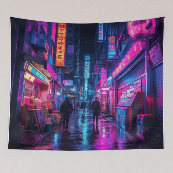 Item preview, Endless Neon - Cyberpunk Cityscape Skyline designed and sold by orlandoellio.