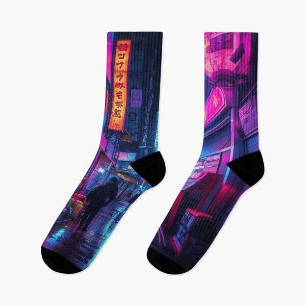 Item preview, Endless Neon - Cyberpunk Cityscape Skyline designed and sold by orlandoellio.
