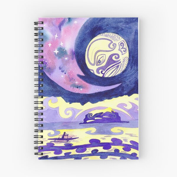 Item preview, Polynesian outrigger canoe in the moonlight designed and sold by Andrea England.