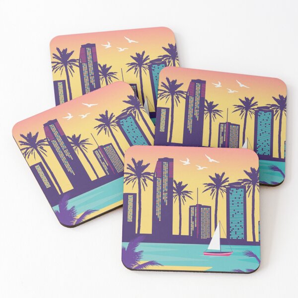 Item preview, Miami Vintage Poster Poster designed and sold by samamullins.