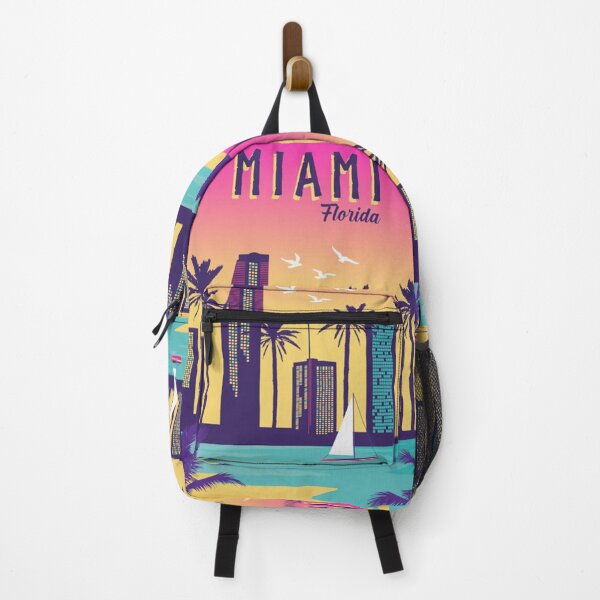 Item preview, Miami Vintage Poster Poster designed and sold by samamullins.