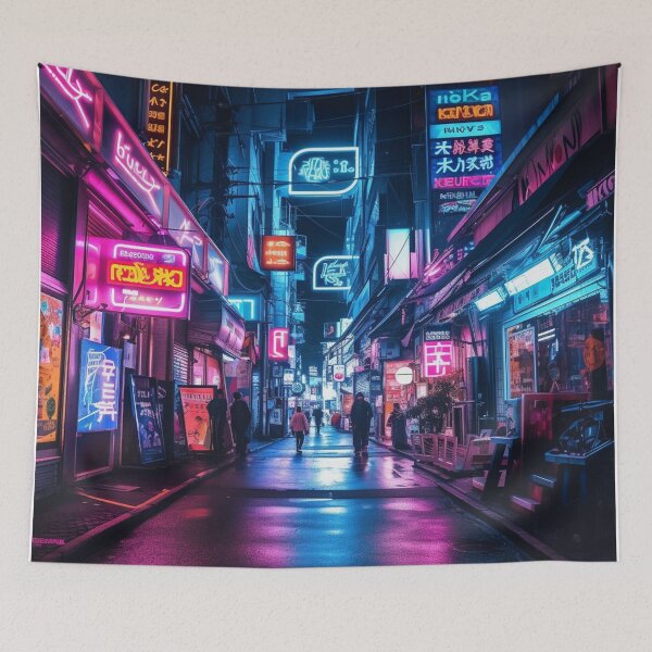 Item preview, Endless Neon - Cyberpunk Cityscape Skyline designed and sold by orlandoellio.