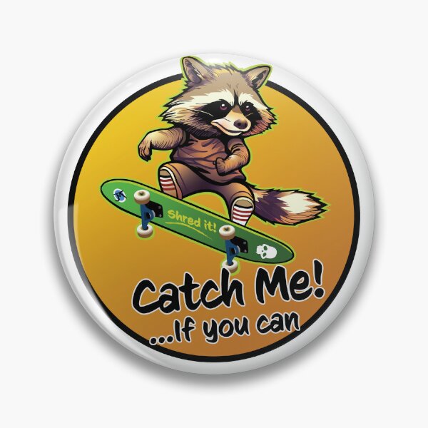 Artikelvorschau, Waschbär auf Skateboard entworfen und verkauft von SquishyKitkat.