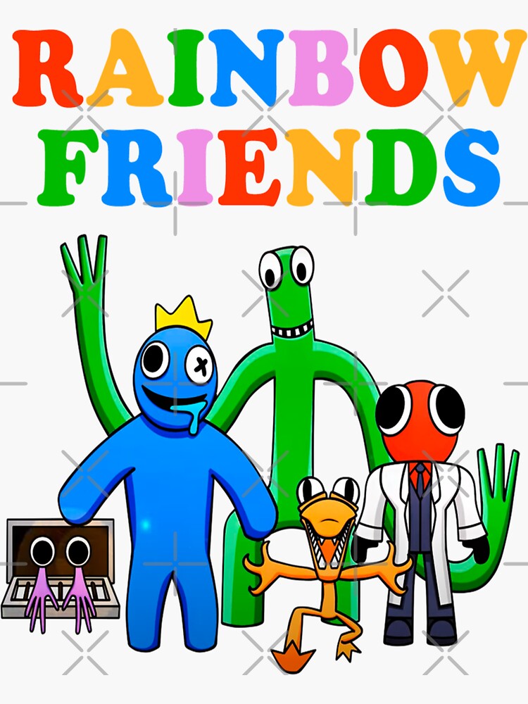 rainbow friends  Sticker for Sale by hemphill1