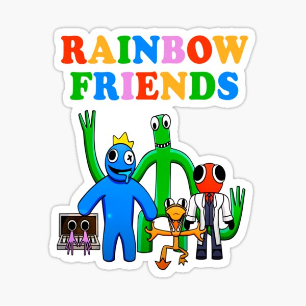 Orange rainbow friends Sticker for Sale by Arsalane13