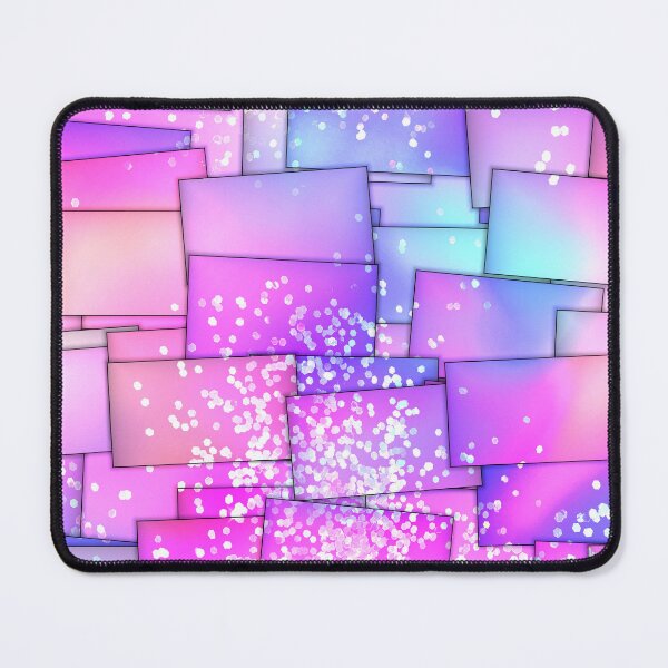Item preview, Stardust Bricks: Deep Rich Vibrant Colors of Purple, Pink, and Aqua Blue designed and sold by Rebekkahsdesign.