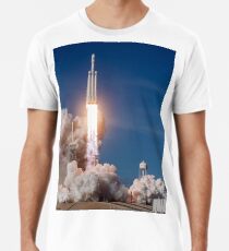 Spacex Falcon Schwerer Abheben Premium T-Shirt
