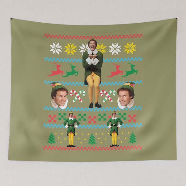 Artikelvorschau, Buddy The Elf Ugly Christmas Sweater Design Weihnachtsfilmspaß Will Ferrell entworfen und verkauft von fpverhwkuvh72.