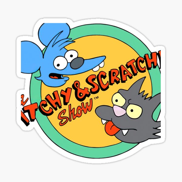 Simpsons - Itchy & Scratchy Bite and Fight Decal 