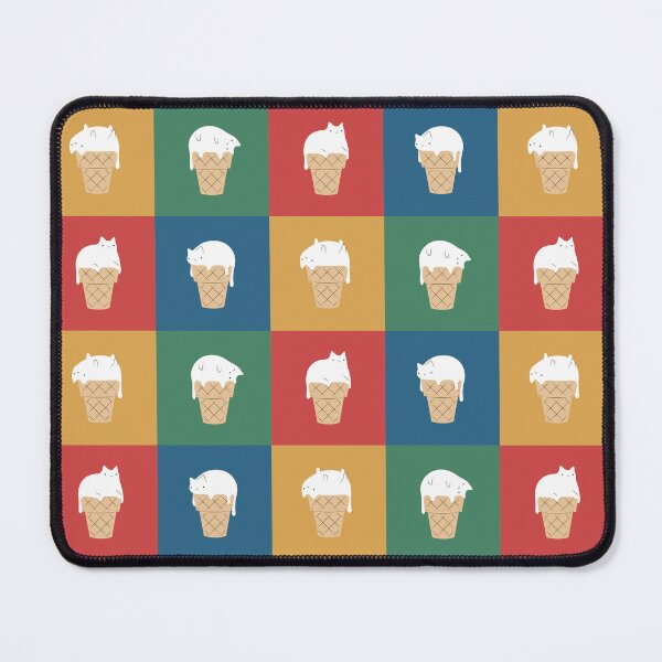 Item preview, Cat Ice Cream 2x2 designed and sold by ilovedoodle.