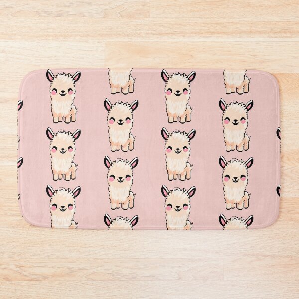 Item preview, Llama Cute Kawaii Happy Furry Sticker designed and sold by llamahuaska.