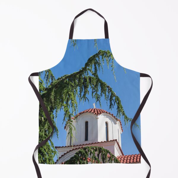 Item preview, Curved Evergreen Branches Framing a Church Dome designed and sold by Georgia Mizuleva.