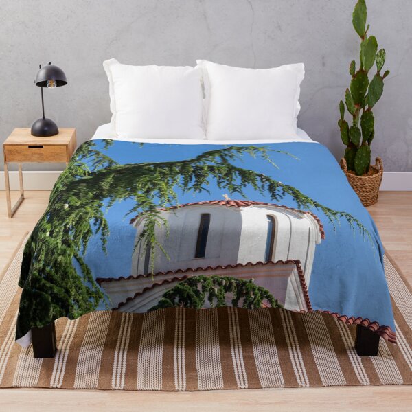 Item preview, Curved Evergreen Branches Framing a Church Dome designed and sold by Georgia Mizuleva.