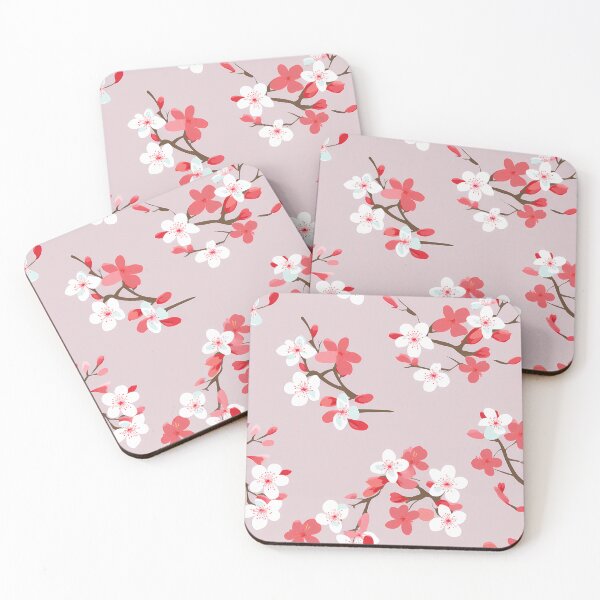Item preview, Tranquil Inspirations: Minimalistic Japanese Cherry Blossom Pattern designed and sold by SnowStudio2022.