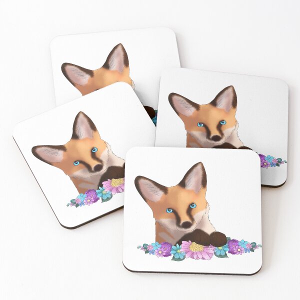 Item preview, Fox in Flowers designed and sold by Roxy-The-Fox.