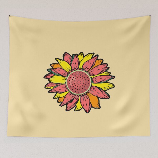 Item preview, Watermelon sunflower peace love watermelons lover summer art designed and sold by alenaz.