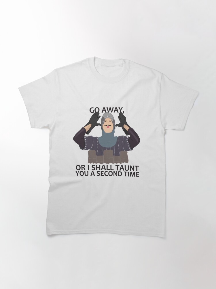 Thumbnail 3 of 7, Classic T-Shirt, Monty Python French Knight GO AWAY Gift shirt designed and sold by Gianamda.