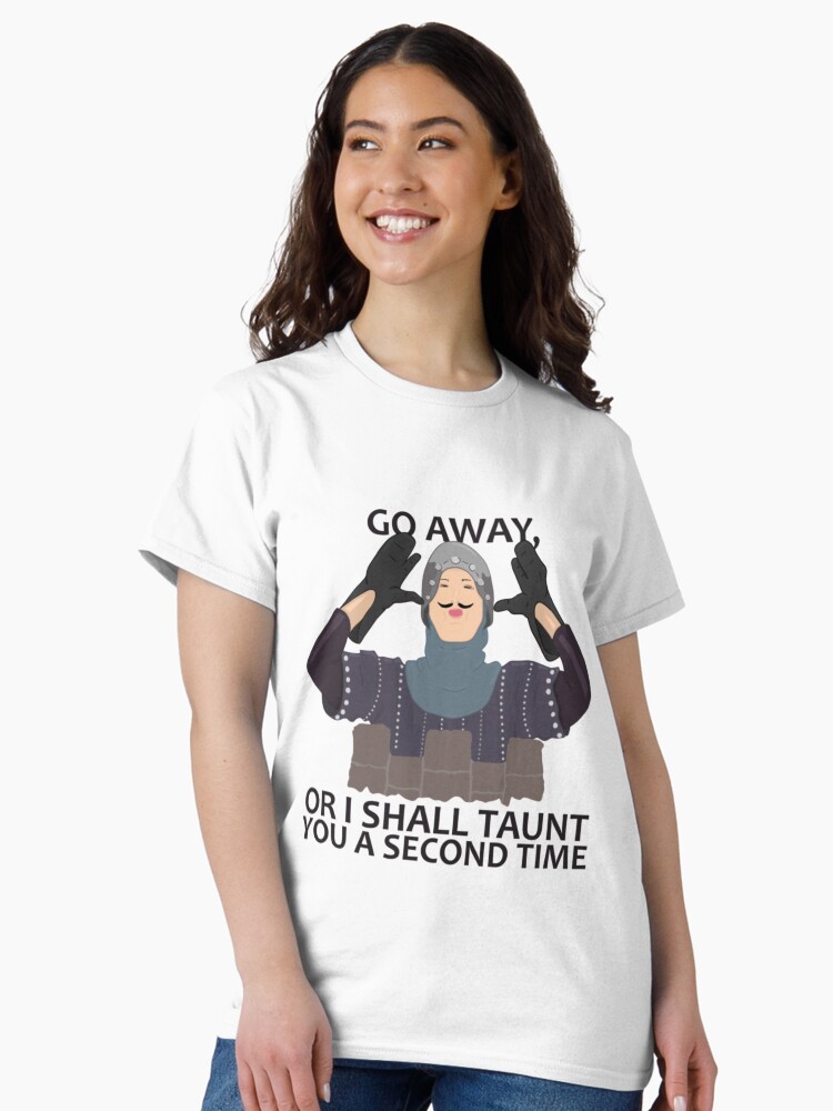 Thumbnail 2 of 7, Classic T-Shirt, Monty Python French Knight GO AWAY Gift shirt designed and sold by Gianamda.