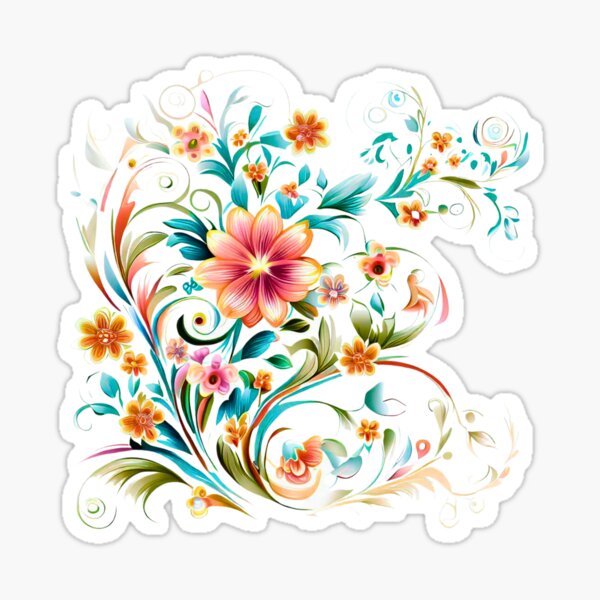 Item preview, Bright floral burst embellishment designed and sold by Ignited-Designs.