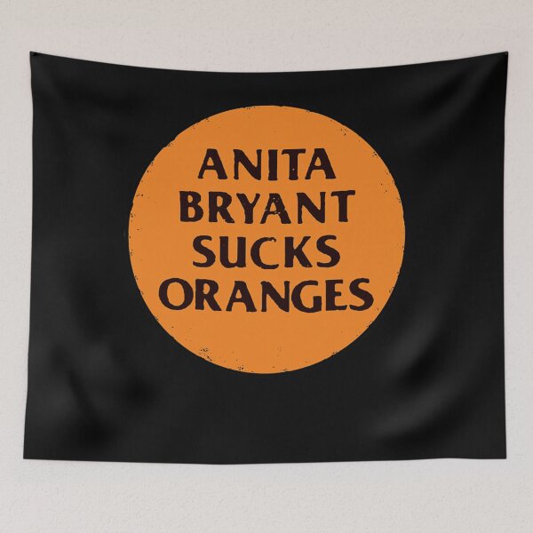 Aperçu de l'œuvre Retro 1977 LGBT+ Protest Slogan Anita Sucks créée et vendue par EmelieTurcotte.