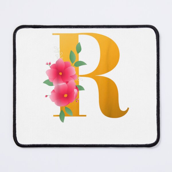 Item preview, Floral R Alphabet Cute Initial Monogram Letter R designed and sold by MandelHervieux.
