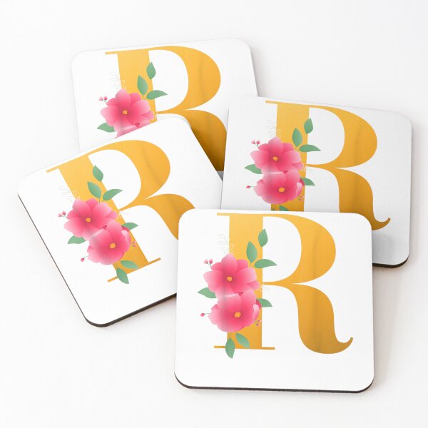 Item preview, Floral R Alphabet Cute Initial Monogram Letter R designed and sold by MandelHervieux.