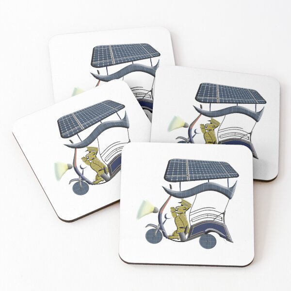 Item preview, Cartoon. SEV solar electric vehicles. Tuk tuk. designed and sold by HemphiDominique.