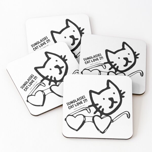 Item preview, sunglasses cat love it designed and sold by ichirochen.