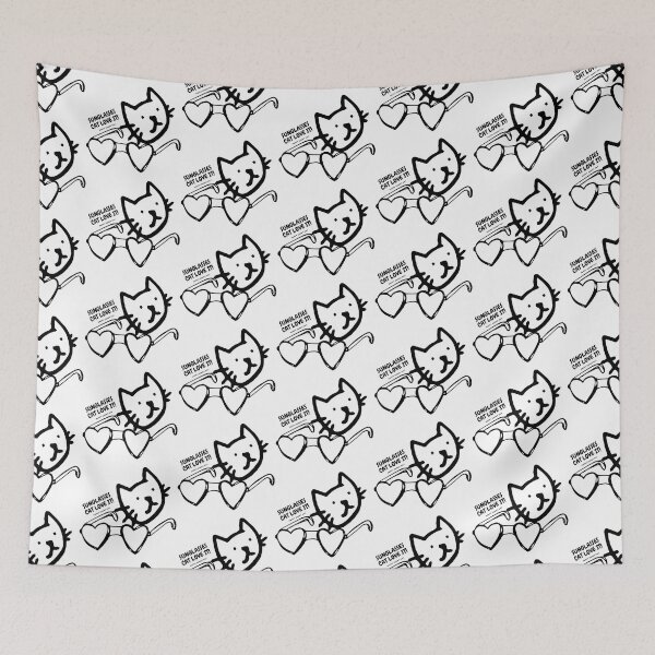 Item preview, sunglasses cat love it designed and sold by ichirochen.