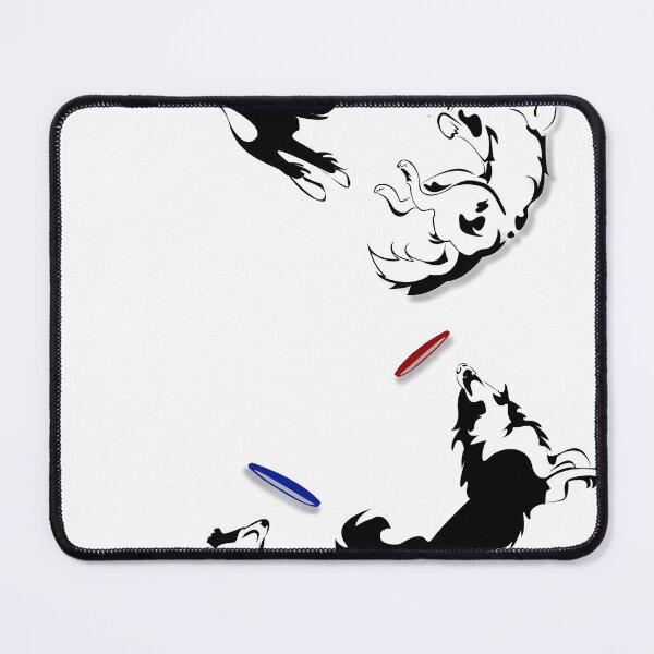 Item preview, Border Collies Jump for Frisbees designed and sold by ArastanArtistry.