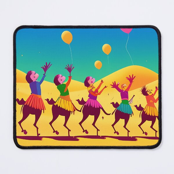 Item preview, Camel Dance Party in Desert designed and sold by sidlerkotaim.