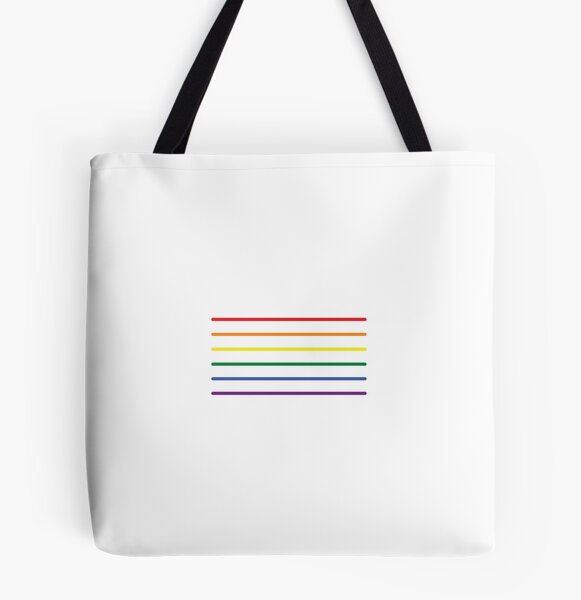 Pride Flag Crochet Tote Bag Gay Pride Bag Handmade Unisex 