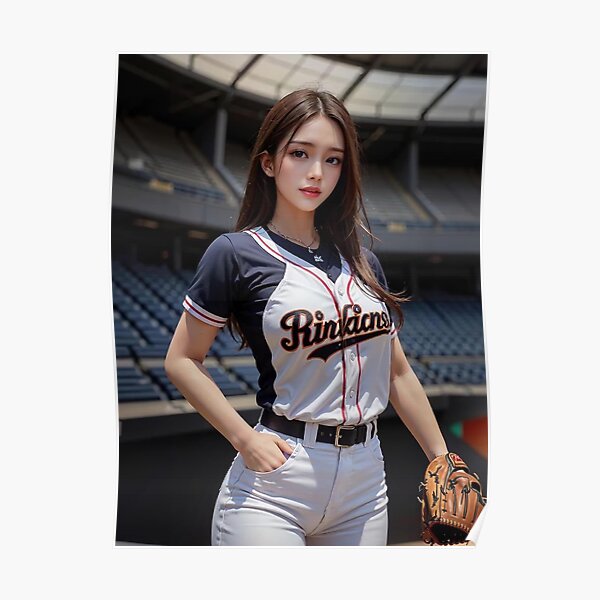 baseball girl A Poster for Sale by haemlarda