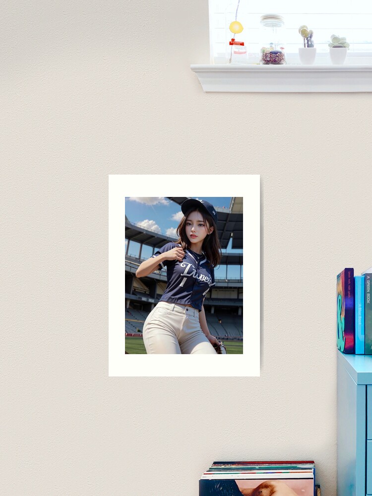 baseball girl D Art Board Print for Sale by haemlarda