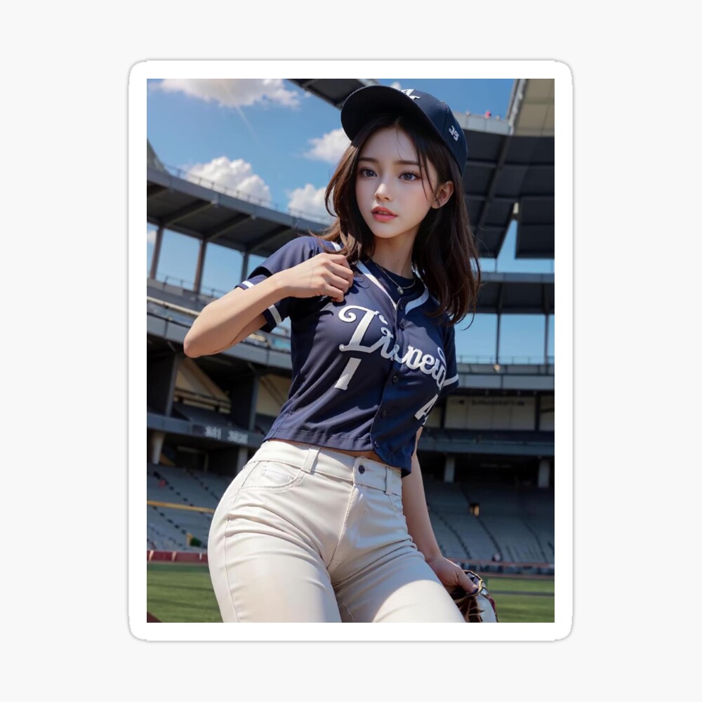 baseball girl D Art Board Print for Sale by haemlarda