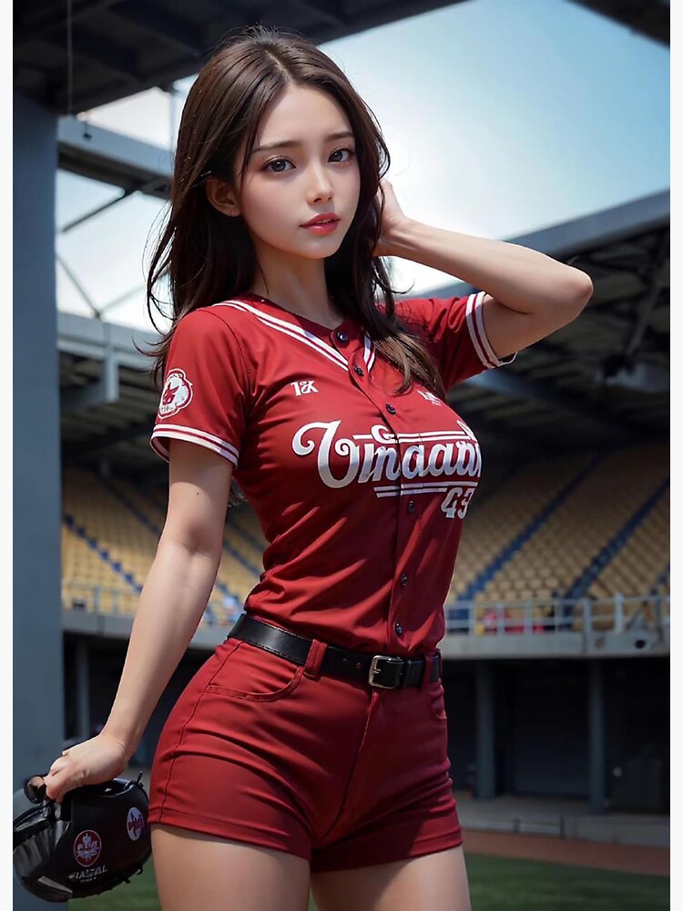 baseball girl A Poster for Sale by haemlarda