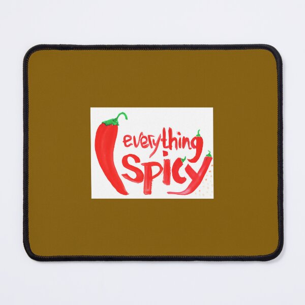 Item preview, Everything spicy watercolor lettering  letering hot chili peppers  	 designed and sold by yjgiivkkihp20.