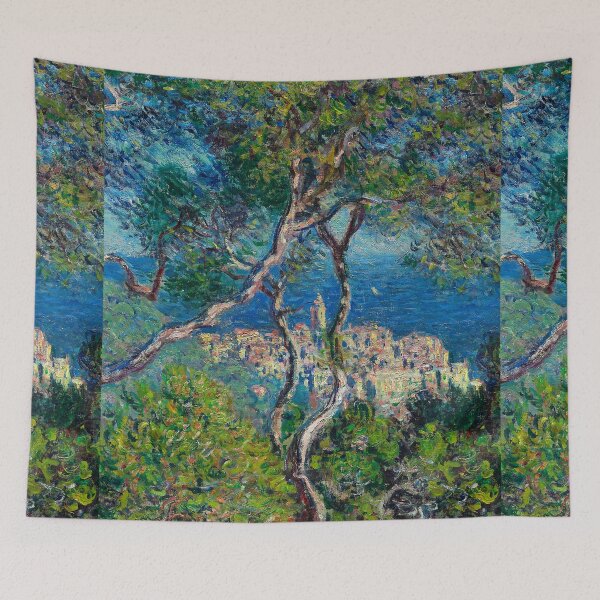 Item preview, MONET - Gold Framed Bordighera (1884) By Claude Monet Portrait designed and sold by AndromedaWeb.
