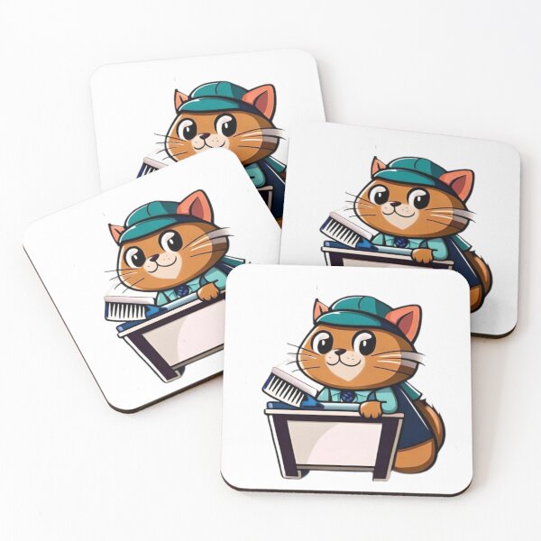 Item preview, barber cat designed and sold by Ourprettyshop.