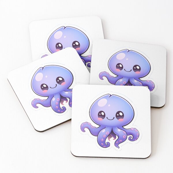 Item preview, Cute cartoon octopus designed and sold by Stickermagician.