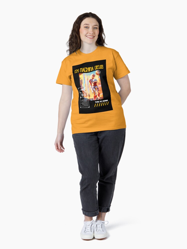 Thumbnail 4 of 7, Classic T-Shirt, Coloured - Ex Machina Deus - Sophia designed and sold by AdityaBasu.
