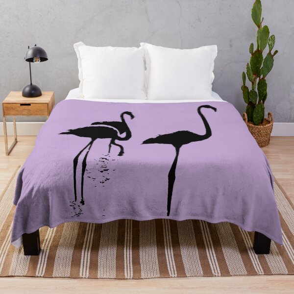 Item preview, Minimalistic Three Flamingos Black Silhouette  designed and sold by taiche.