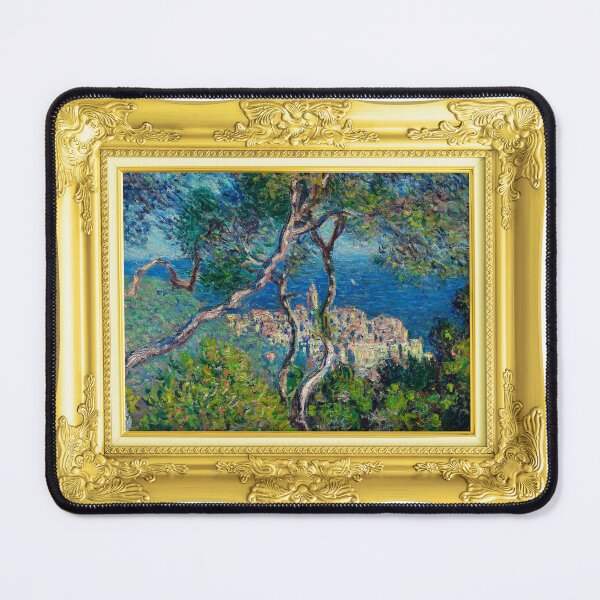 Item preview, MONET - Gold Framed Bordighera (1884) By Claude Monet Landscape designed and sold by AndromedaWeb.