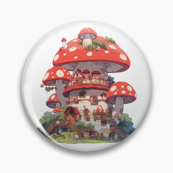 Artikelvorschau, Pilzhaus entworfen und verkauft von Stickermagician.
