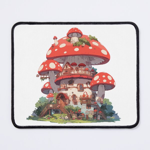 Item preview, Mushroom house designed and sold by Stickermagician.