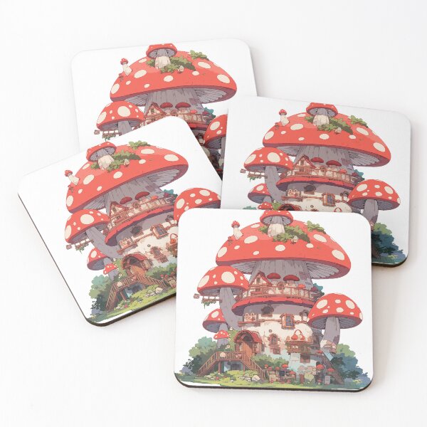 Item preview, Mushroom house designed and sold by Stickermagician.