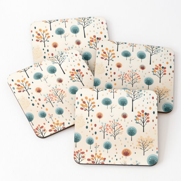 Item preview, Whimsical Autumn: Playful Cartoonish Trees designed and sold by BNCH44.